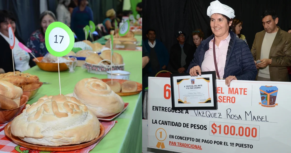 El pueblo que celebra el Festival del Mate y el Pan Casero: las variedades ancestrales y alegría de la ganadora
