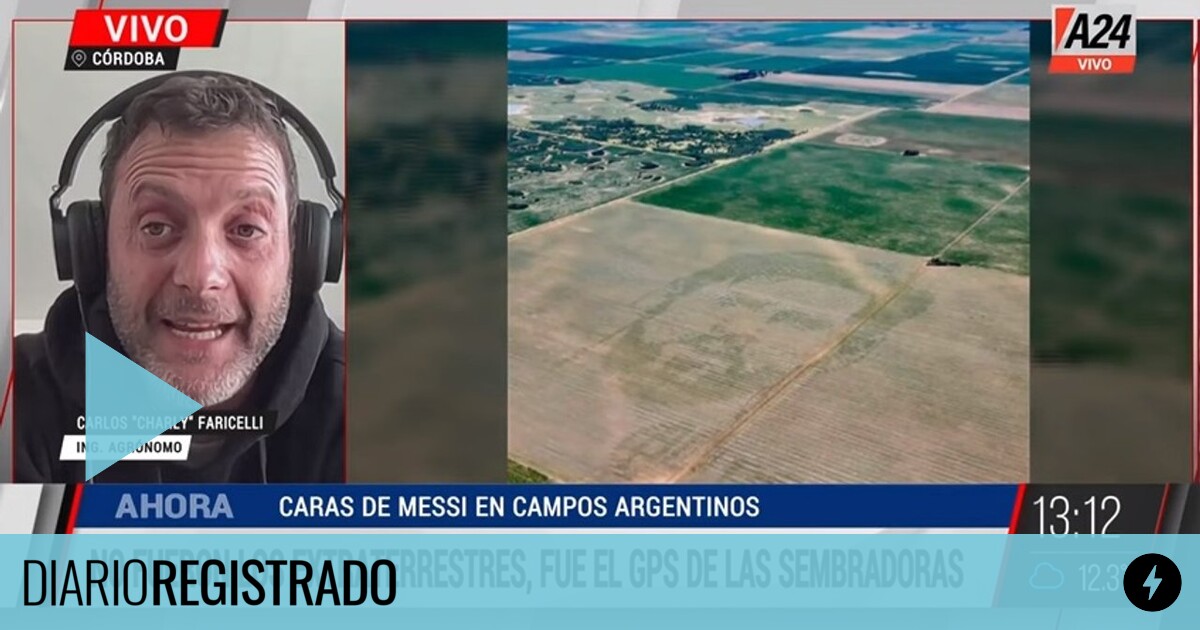 No son extraterrestres: el argentino que desarrolló la cara de Messi que emerge en los campos