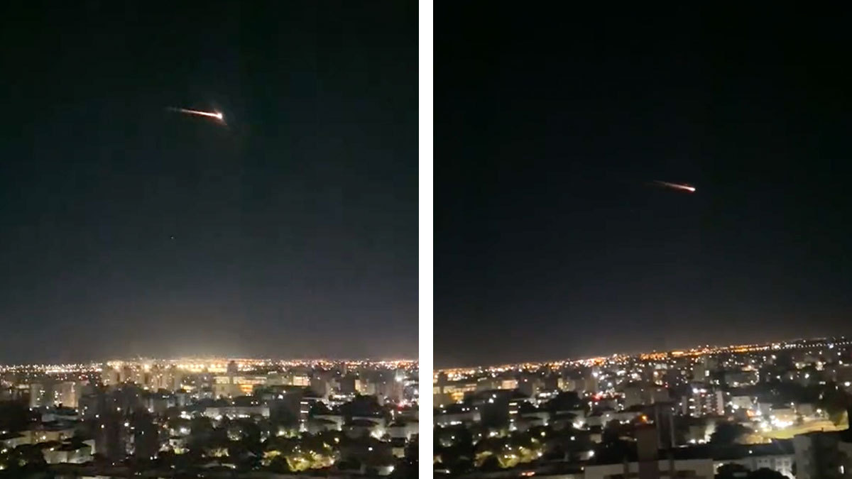 ¿Un avión, un ovni o un cometa? Captan enorme y brillante bola de fuego en el cielo de Brasil, Argentina y Uruguay