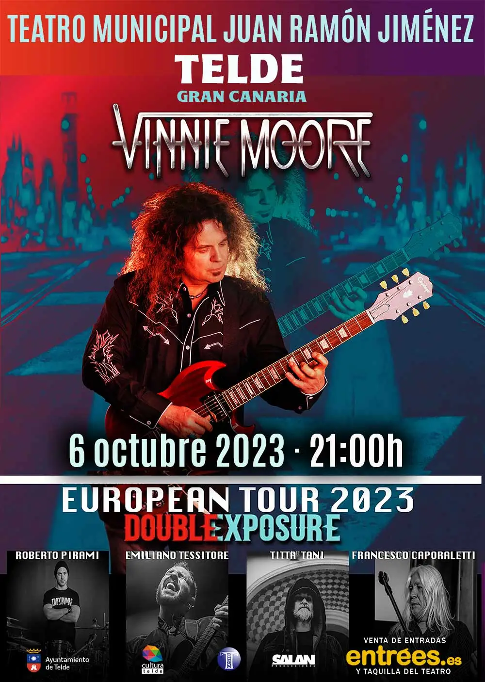 El guitarrista Vinnie Moore recala en Telde en octubre