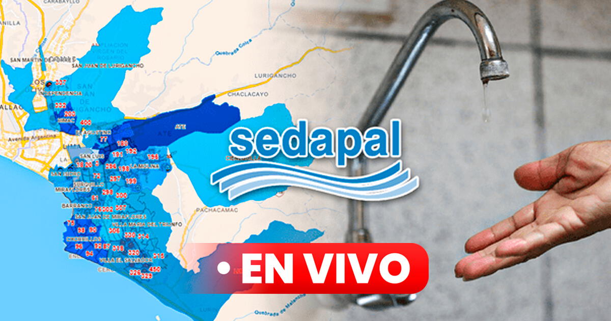 Corte De Agua De Sedapal En Vivo En Qu Distritos Regres El