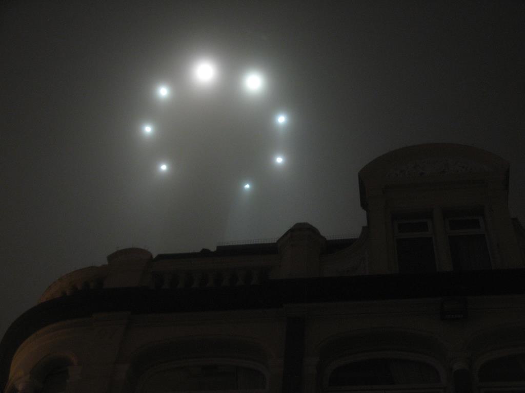 Hungarians terrified due to seven UFOs spotted at night flying in formation